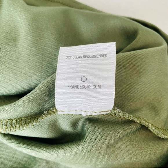 Miami Bohemian Sleeveless Embroidered Dress size Large Green Halter Key hole - Picture 12 of 16